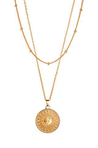 Cofanetto orologio al quarzo placcato oro giallo Ion e collana multifilo Zélie