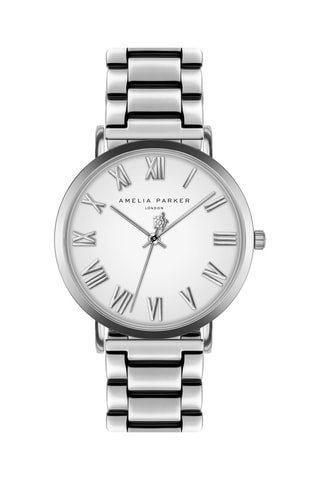 Orologio al quarzo Argentato e bianco - Amelia Parker
