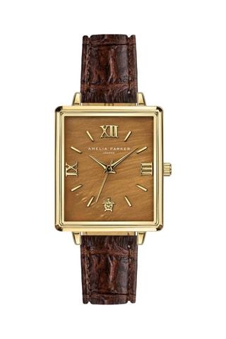 Orologio al quarzo in pelle e madreperla Boracay