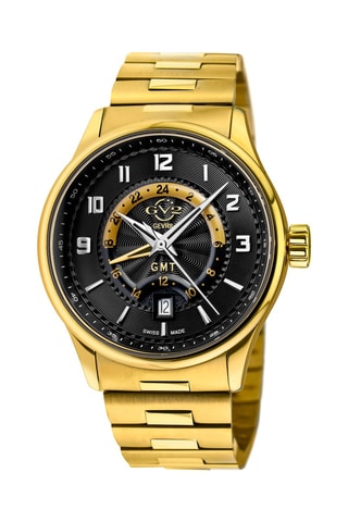 Orologio automatico GV2 Giromondo - Dorato e nero