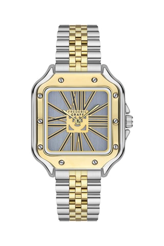 Orologio al quarzo in acciaio - Argentato e dorato