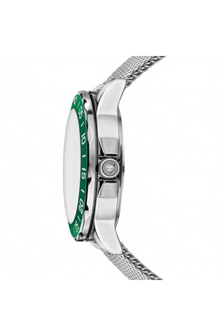 Orologio al quarzo in acciaio Vilnius - Argentato e verde