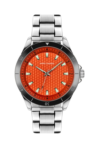 Orologio al quarzo in acciaio San - Argentato e nero
