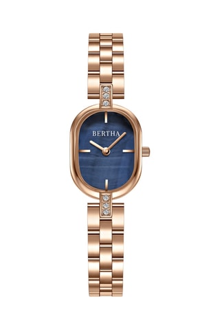 Orologio al quarzo in acciaio Lana - Dorato e blu
