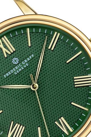 Orologio al quarzo in pelle - Nero e verde