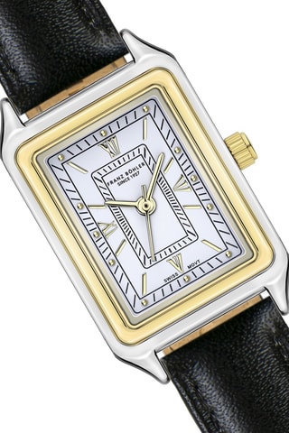 Orologio al quarzo in pelle Lej Nair - Nero , argentato e dorato