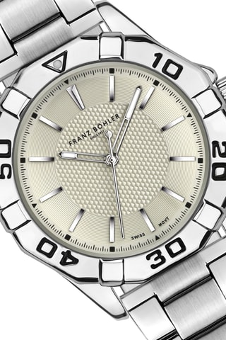 Orologio al quarzo in acciaio Gelmer - Argentato