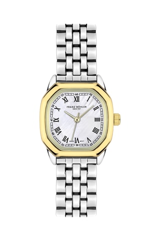 Orologio al quarzo in acciaio Aegeri - Argentato e dorato