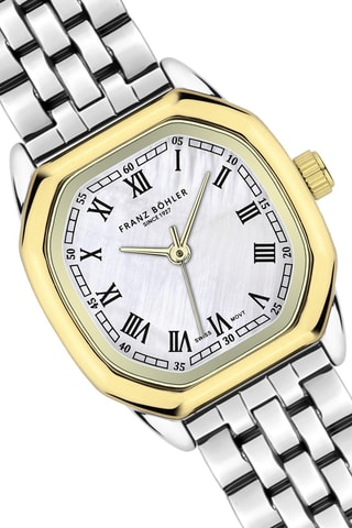 Orologio al quarzo in acciaio Aegeri - Argentato e dorato