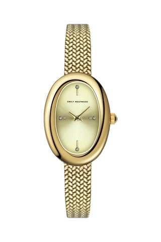 Orologio al quarzo in acciaio e madreperla - Dorato - Emily Westwood