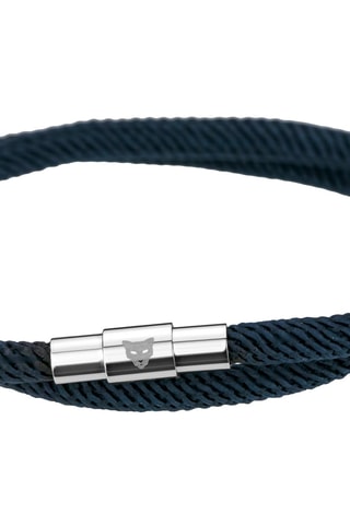 Cofanetto orologio al quarzo in acciaio e bracciale in pelle
