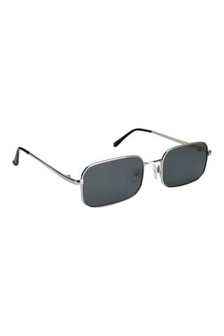 Occhiali da sole polarizzati unisex Old School - Categoria 3 - Argentato e nero