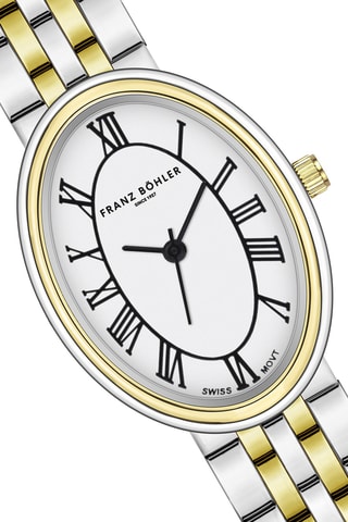 Orologio al quarzo in metallo Davos - Argentato e dorato
