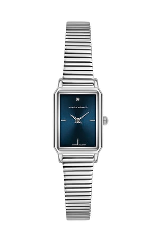 Orologio al quarzo in acciaio e diamante