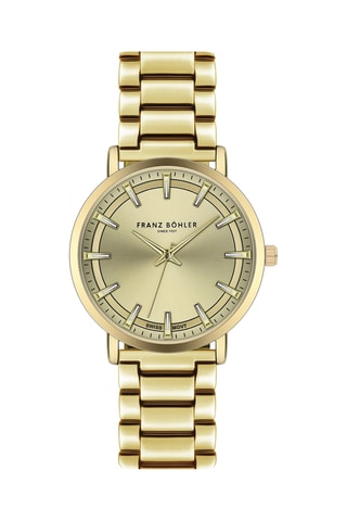 Orologio al quarzo in acciaio Klontal - Dorato