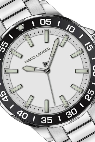 Orologio al quarzo in acciaio Munich - Argentato e nero