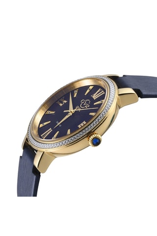 Orologio al quarzo in pelle, madreperla e diamanti Genoa