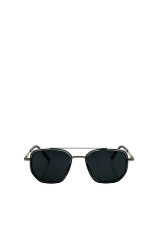 Occhiali da sole polarizzati unisex - Categoria 2 - Argentato e nero