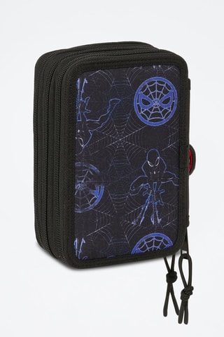 Gevulde Etui Spider-Man Avengers Marvel - 37-delig Zwart - Zwart en blauw