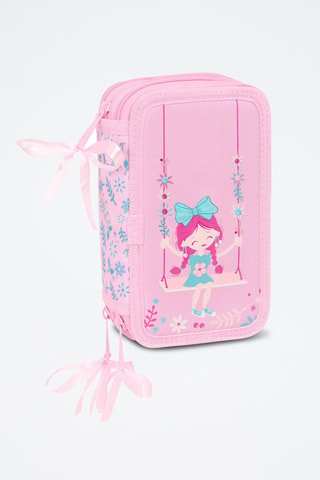 Gevuld Etui - 37-delig - Roze en Hemelsblauw - Blauw en roze