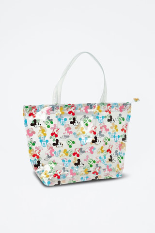 Shoppingtas Mickey Disney - Transparant - Zwart en rood