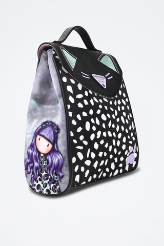 Rugtas Santoro’s Smitten Kitten Zwart en Lichtpaars - Zwart