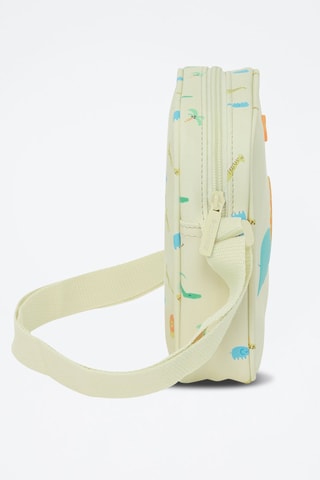 Schoudertas Beige - Beige en blauw