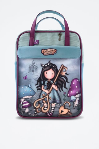 Rugtas Santoro’s Curiosity Hemelsblauw en Paars - Zwart, beige, blauw en paars