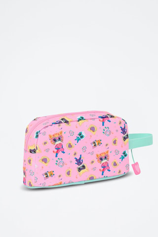Isotherme Lunchtas SuperKitties - Hemelsblauw en Roze - Blauw en roze