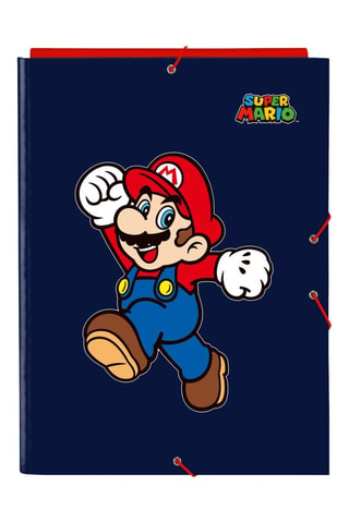 Overhemd Super Mario - Marineblauw en Rood