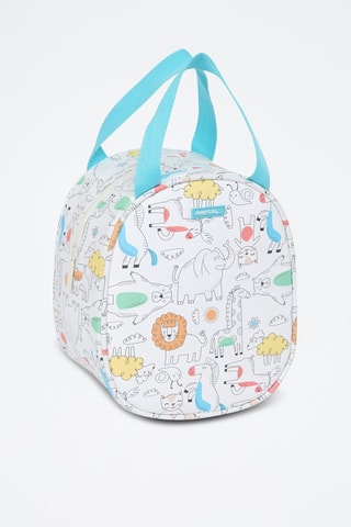 Isotherme Lunchtas - Beige - Beige en blauw