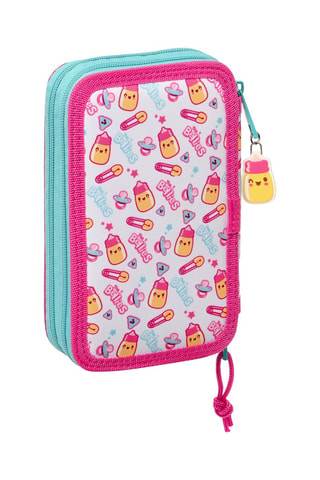 Gevulde Etui - The Bellies from Bellyville - 28-delig - paars en turquoise - Blauw en paars