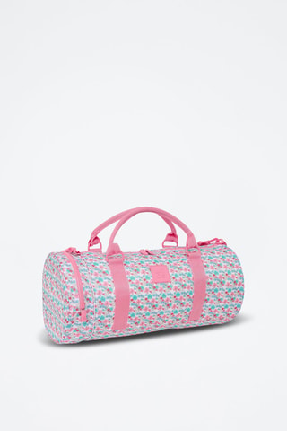 Sporttas Flores - Wit en roze