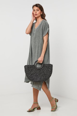 Vestido largo - Caqui