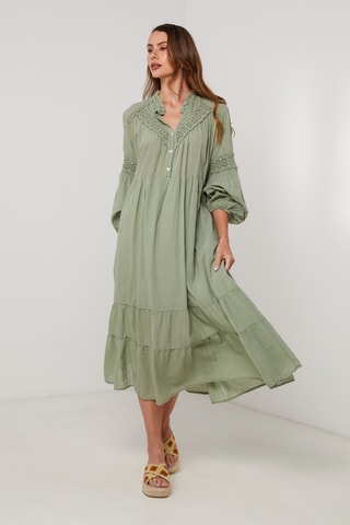 Vestido midi - Verde