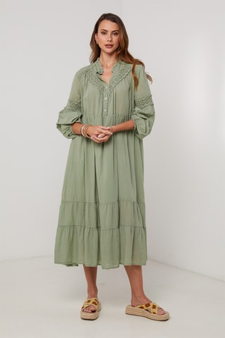 Vestido midi - Verde