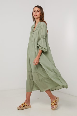 Vestido midi - Verde