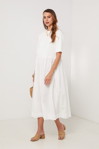 Vestido midi - Blanco
