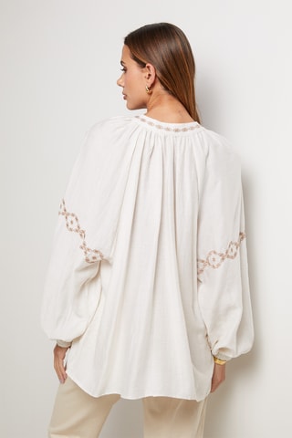 Camisa de lino - Beige