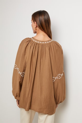 Camisa de lino - Camel