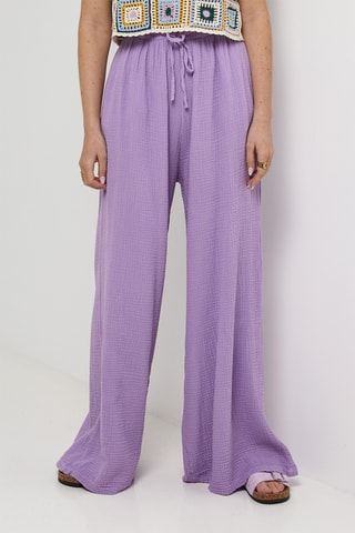 Pantalón de lino - Violeta