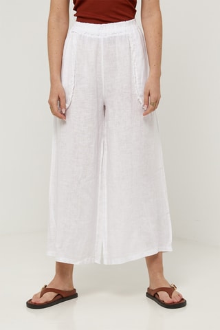 Pantalón de lino - Blanco