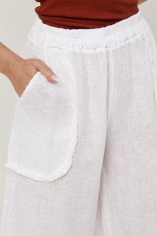 Pantalón de lino - Blanco