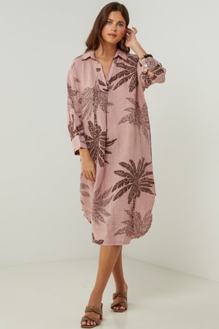 Vestido de lino - Rosa