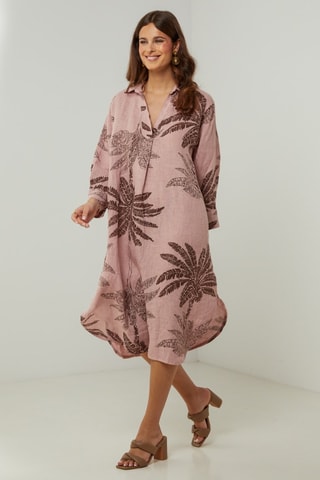 Vestido de lino - Rosa