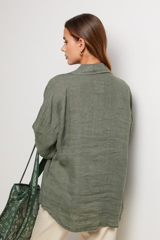 Camisa de lino - Caqui