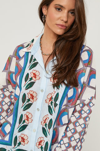 Camisa de lino - Azul