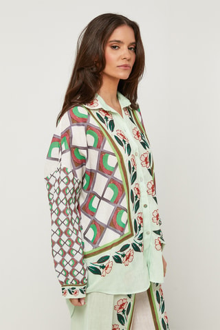 Camisa de lino - Verde