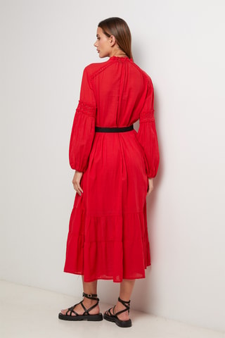 Vestido midi - Rojo