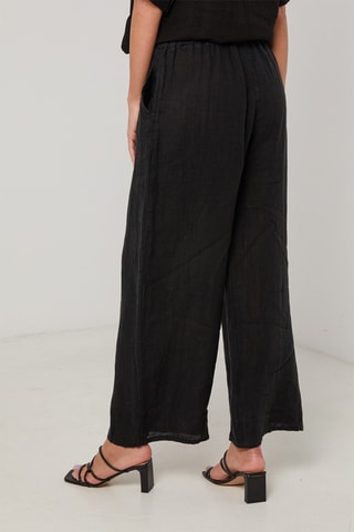 Pantalón de lino - Negro